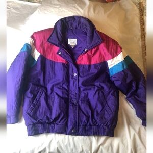 Westside Connection Vintage Retro Colorful Jacket Women's M Colorblock Ski Snow